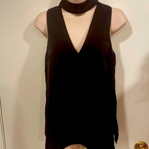 L’ATISTE BLACK V NECK TOP BLOUSE* Womens Juniors size Small tts
